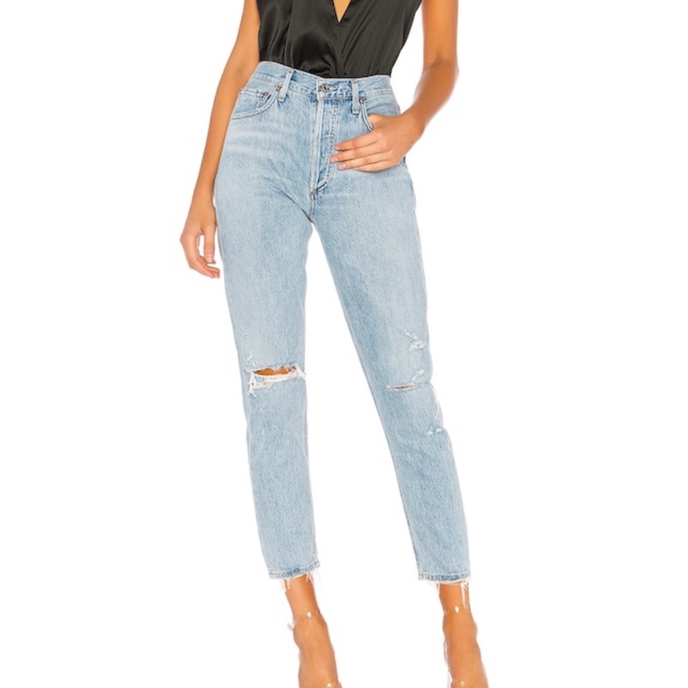 Agolde Jamie High-Rise Classic Fit in Shakedown